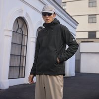 阿迪达斯 拒水休闲加绒连帽夹克外套防风衣男女秋季adidas阿迪达斯轻运动