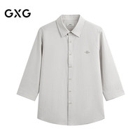 GXG 双11真五折!合体翻领七分袖衬衫2026新品G26A032017