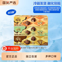 伊利 冰淇淋绮炫炫玲珑黑巧开心果奶香冰栗多口味组合装共9盒
