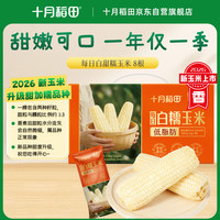 十月稻田 白甜糯玉米 8根 3.52斤 东北杂粮 粗粮礼盒
