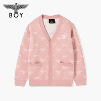 BOY LONDON 26秋冬情侣满印针织开衫毛衣外套N64904