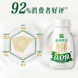 金典 鲜活吨吨瓶250ml整箱纯牛奶优质蛋白礼物早餐