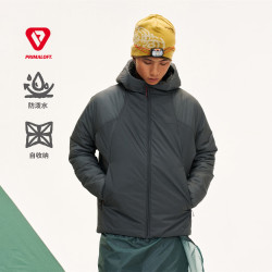 瞬时山野 Monterest KOSU防泼水K4连帽金标P棉服自收纳轻量外套男 禾木蓝 XL
