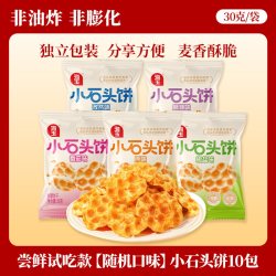 海玉 石头饼20小包装山西特产年货小零食酥脆饼干健康非油炸原味海盐