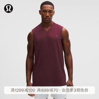 lululemon 丨Mesh-Panelled 男士网球网面拼接运动背心 LM1420S 勃艮第酒红/勃艮第酒红
