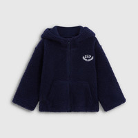Gap 男女幼童小童2026秋季新款仿羊羔绒连帽卫衣儿童装外套