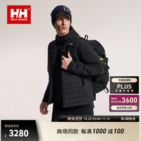 HELLY HANSEN, H/H[王一博同款]海丽汉森hh26雪迹漫游系列羽绒马甲+针织外套二合一 黑色-男 XL