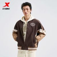 特步 保暖 男士棒球服