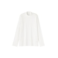 移动端：无印良品 MUJI 女式 起毛罗纹编织 半高领长袖T恤打底衫 秋冬新品