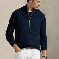 拉夫劳伦 Hybrid Full-Zip Mock neck Sweater