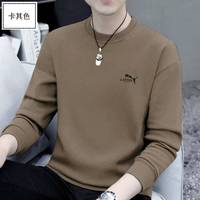 YTYO 高档品牌卫衣男士春秋冬季新款轻奢圆领长袖t恤加绒加厚上衣服
