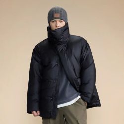 new balance NB Grey 系列男款立领羽绒服AMJ45023
