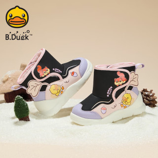 B.Duck 【5折】小黄鸭  儿童加绒保暖雪地靴
