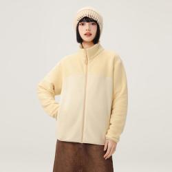 雪中飞 情侣同款时尚都市休闲风年轻潮流拼色外套