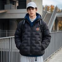 Dickies 2026冬季轻薄90绒连帽羽绒服男时尚新款防风保暖高品质外套
