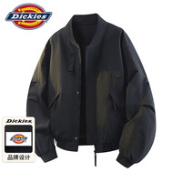 Dickies 夹克男士棒球服外套工装宽松上衣服秋冬季休闲男装 黑色    XL
