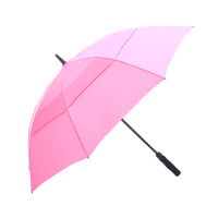 日全时双层高尔夫晴雨伞加大加宽伞面一键开启 流光玫