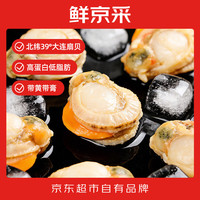 鲜京采 大号带黄扇贝肉 40-60粒/斤 2斤装 袋装