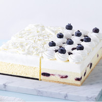 LE CAKE 诺心 牛乳蓝莓雪域 双拼蛋糕 2-4人食