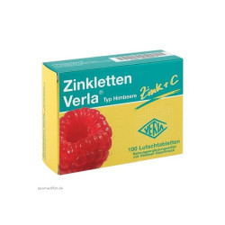 Zinkletten Verla 儿童/孕妇补锌+覆盆子维C含片100片