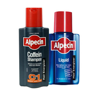 Alpecin 阿佩辛 咖啡因C1防脱发洗发水 250ml（防止脱发/促进毛发生长） +Alpecin 阿佩辛 咖啡因防脱增发液 200ml 组合装