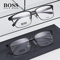 HUGO BOSS 男时尚精英钛材超轻眼镜架 赠1.67防蓝光镜片