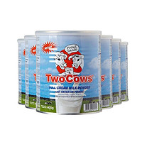 银联返现购：TWO COWS 全脂高钙奶粉 400g*6罐