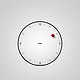 MoMA Timesphere Clock 红点磁力走珠挂钟