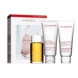 银联专享：CLARINS 娇韵诗 身体护理套装（护理油 100ml + 抚纹身体霜 200ml + 磨砂乳 200ml）