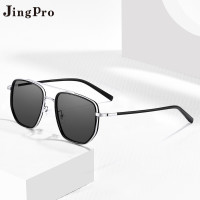 JingPro 镜邦 1.60定制偏光太阳镜(含散光)+超酷飞行员双梁镜框(多款可选)