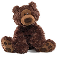 GUND Philbin深棕色泰迪熊充绒玩具-高12英寸(30cm)