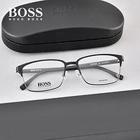 HUGO BOSS 【特惠】男商务钛材超轻眼镜架 赠高质1.67防蓝光镜片