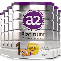 a2 艾尔 Platinum 白金版 婴幼儿奶粉 1段 900g 6罐