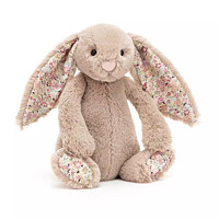 jELLYCAT 邦尼兔 花布米色邦尼兔 高约18厘米