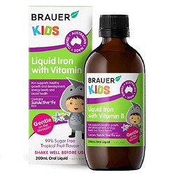 Brauer 蓓澳儿 幼儿液态铁+维生素B营养口服液 1岁+ 200ml