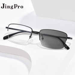 JingPro 镜邦 1.60防蓝光变色镜片*2片+超轻合金/钛架/TR镜架(适合0-600度)