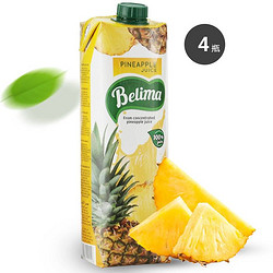 Belima 贝利玛菠萝汁1L*4瓶