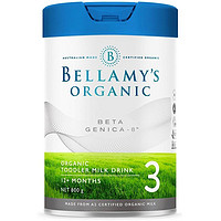 BELLAMY'S 贝拉米 有机白金版3段幼儿配方奶粉 12个月+ 800g