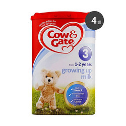 Cow&amp;Gate英国牛栏 婴幼儿童3段奶粉 900g*4罐