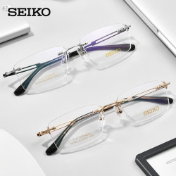 SEIKO 精工 HC1019高端无框镜架+万新1.60MR-8较薄非球面镜片