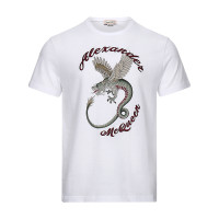ALEXANDER MCQUEEN 609578 QOZ92 0900 男士短袖T恤