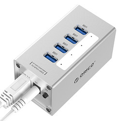 ORICO 奥睿科 一拖四USB3.0 分线器 带电源