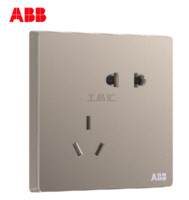 ABB 轩致系列 AF205-PG  五孔开关面板 朝霞金