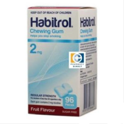 Habitrol 瑞士诺华 水果味戒烟口香糖 96颗