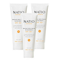 NATIO 娜迪奥 高效广谱防晒霜 SPF50+ 100ml 3件装