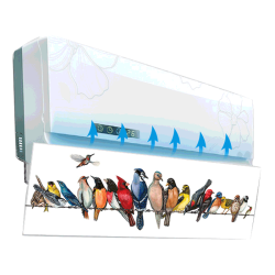 冬焱夏淼 空调挡风板月子防直吹90cm 含竹炭