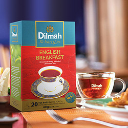 Dilmah迪尔玛 进口红茶新鲜茶叶茶包 20包  *2件