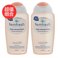 凑单品：femfresh 芳芯 女性洗护液 250ml*2件