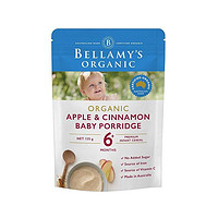 银联专享：Bellamy's 贝拉米 婴幼儿有机苹果肉桂麦片粥 6个月以上 125g/袋