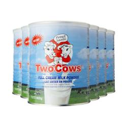 TWO COWS 成人全脂高钙奶粉 900g*6罐